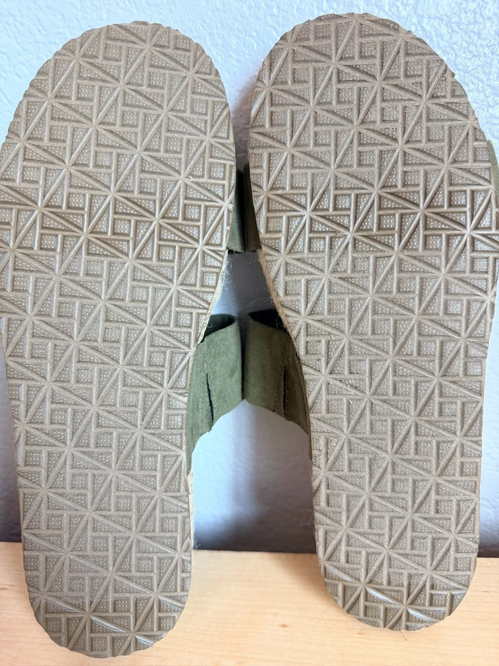 Haute Hippie Nori olive green suede double-strap espadrille sandals